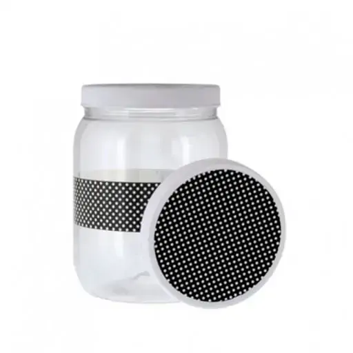 Pote Plastico 1.7lt Poa Preto