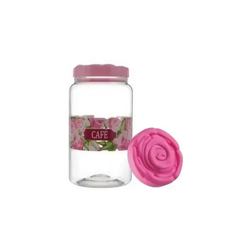 Pote Plast Bandeirante 1450ml Rosas Cafe