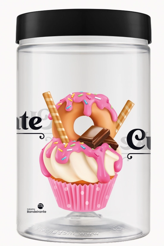 Pote Mantimento Cupcake Chocolate 1500ml 9835 Bandeirante