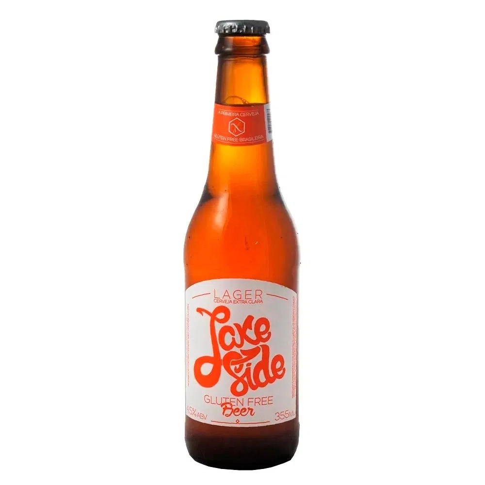 Cerveja artesanal Lake Side sem gluten 355ml