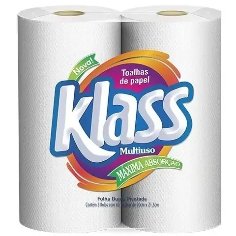 Toalha Papel Klass 2u 100fls
