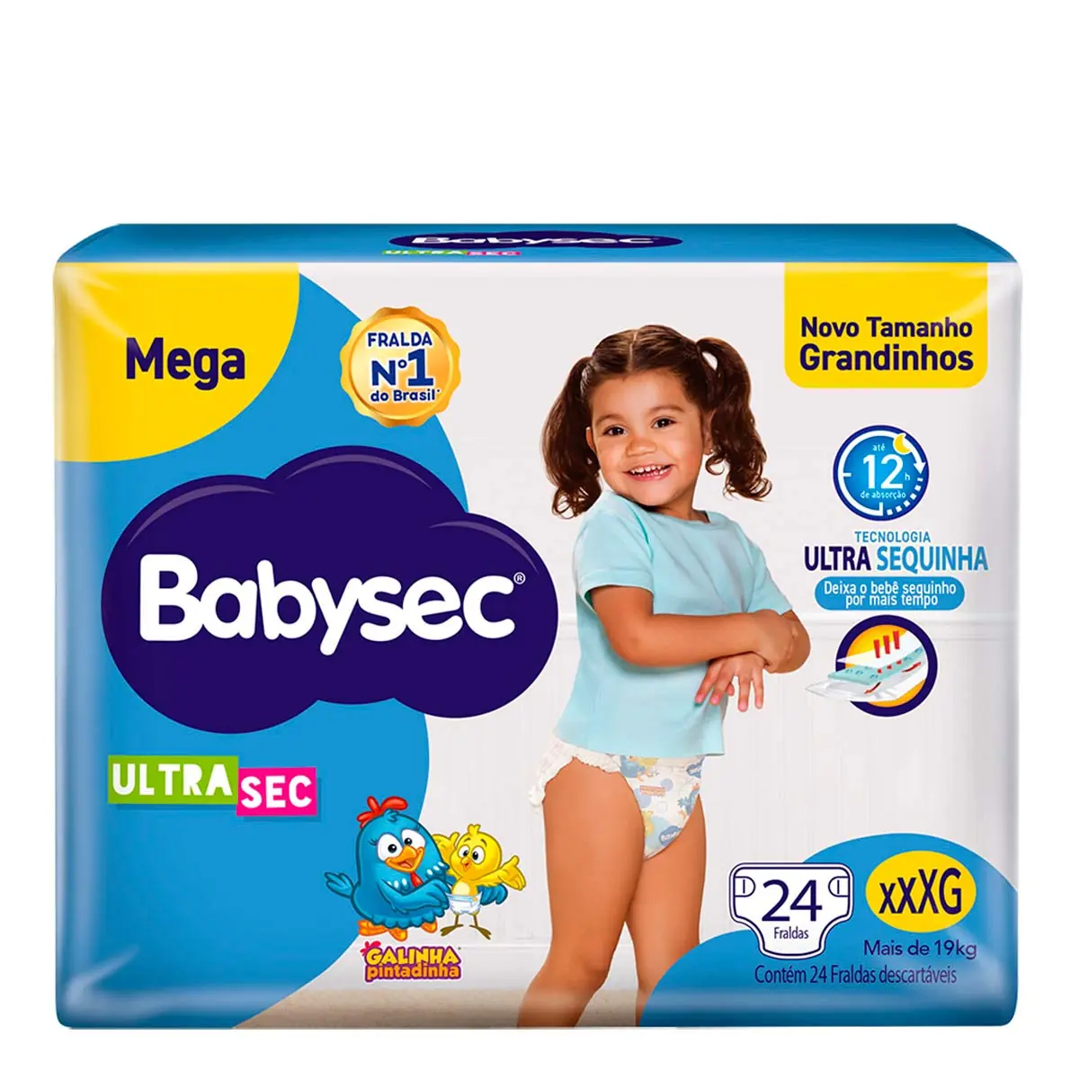Fralda Descartavel Babysec Mega Xxxg C/24