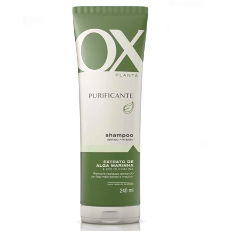 Shampoo Uso Diário Ox Plants 240ml Purificante Unit