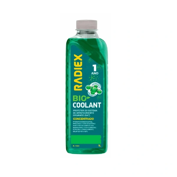 Aditivo de Radiador Concentrado Bio Coolant Verde 1 Litro - RADIEX R1924