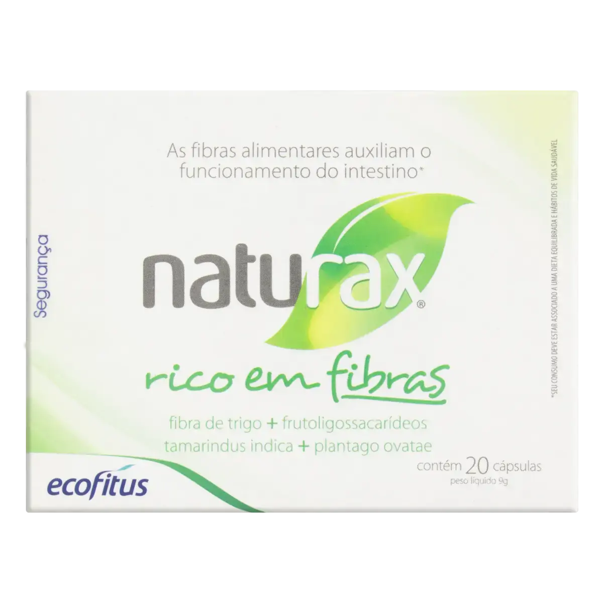Naturax Ecofitus Caixa 9g 20 Cápsulas