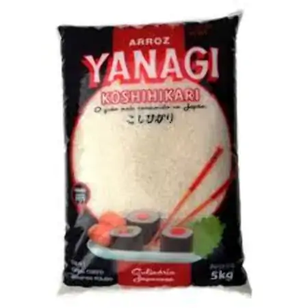 Arroz Yanagi 5kg Koshihikari Grao Curto