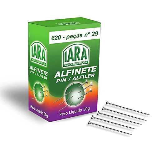 Alfinete Mapa Preto Helomax C/50