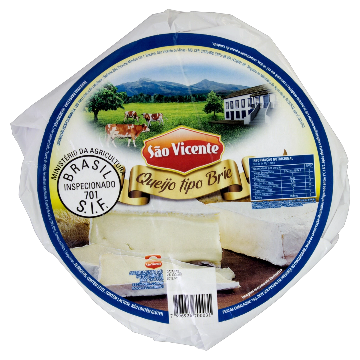 Queijo Brie São Vicente