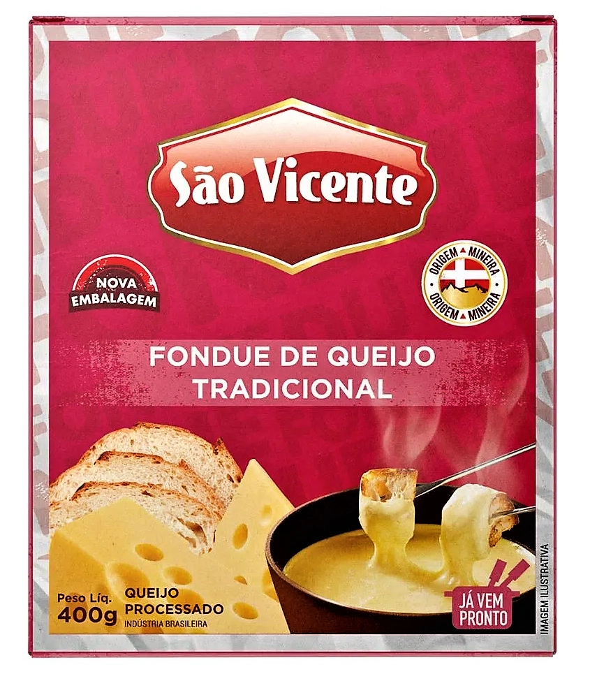 Fondue De Queijo Tradicional São Vicente Caixa 400g