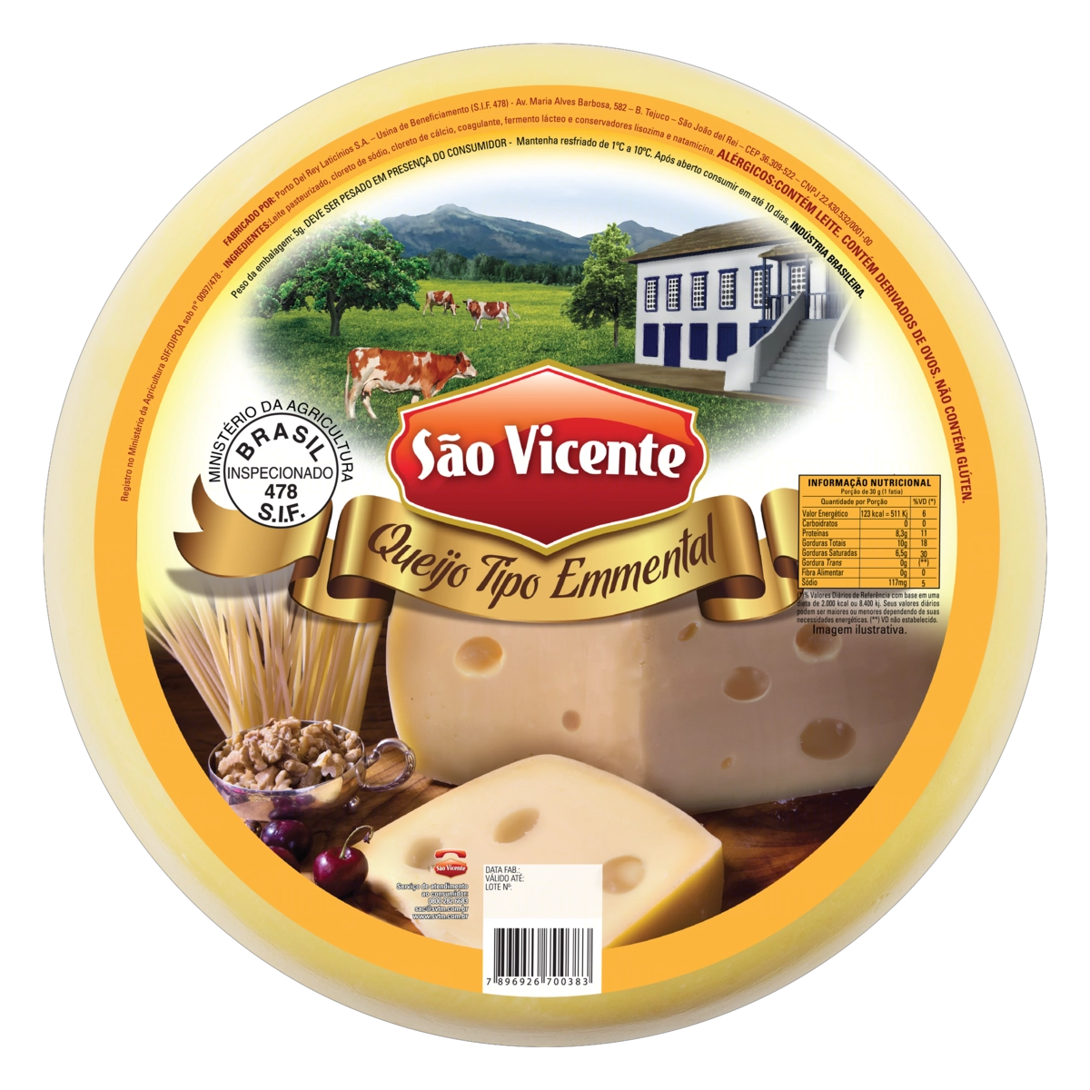 Queijo Emmental São Vicente