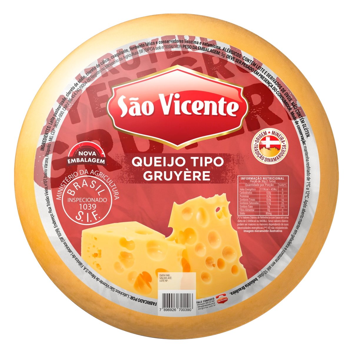 Queijo Suíço São Vicente