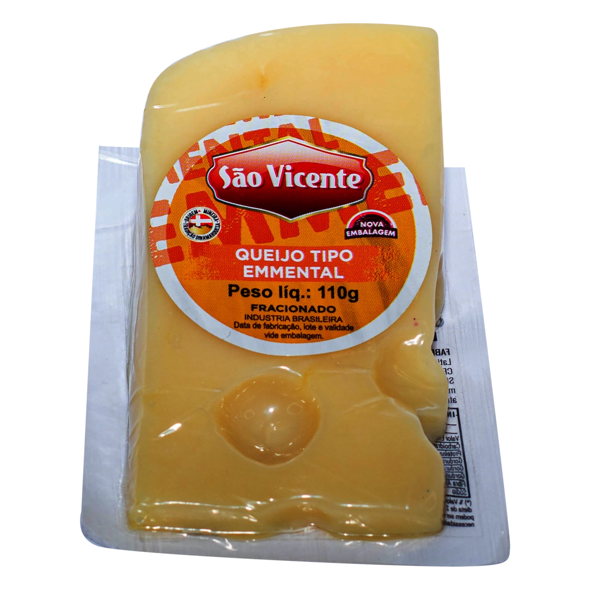 Queijo Emmental Fracionado São Vicente 110g