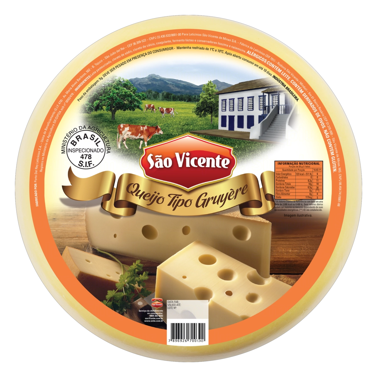 Queijo Suíço São Vicente