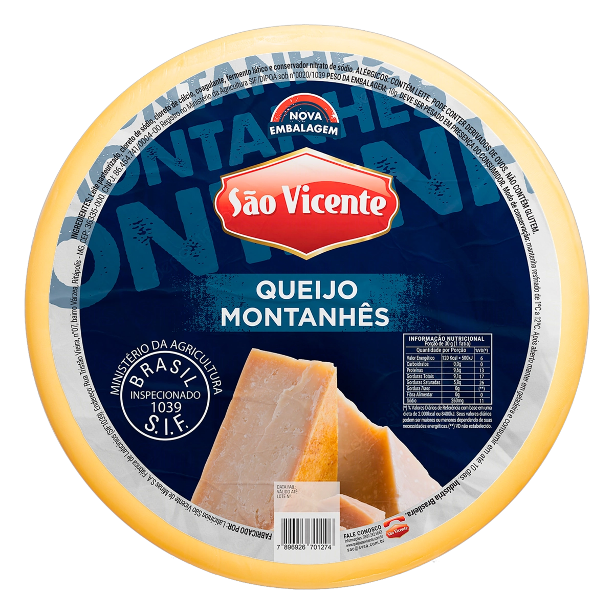 Queijo Montanhês São Vicente