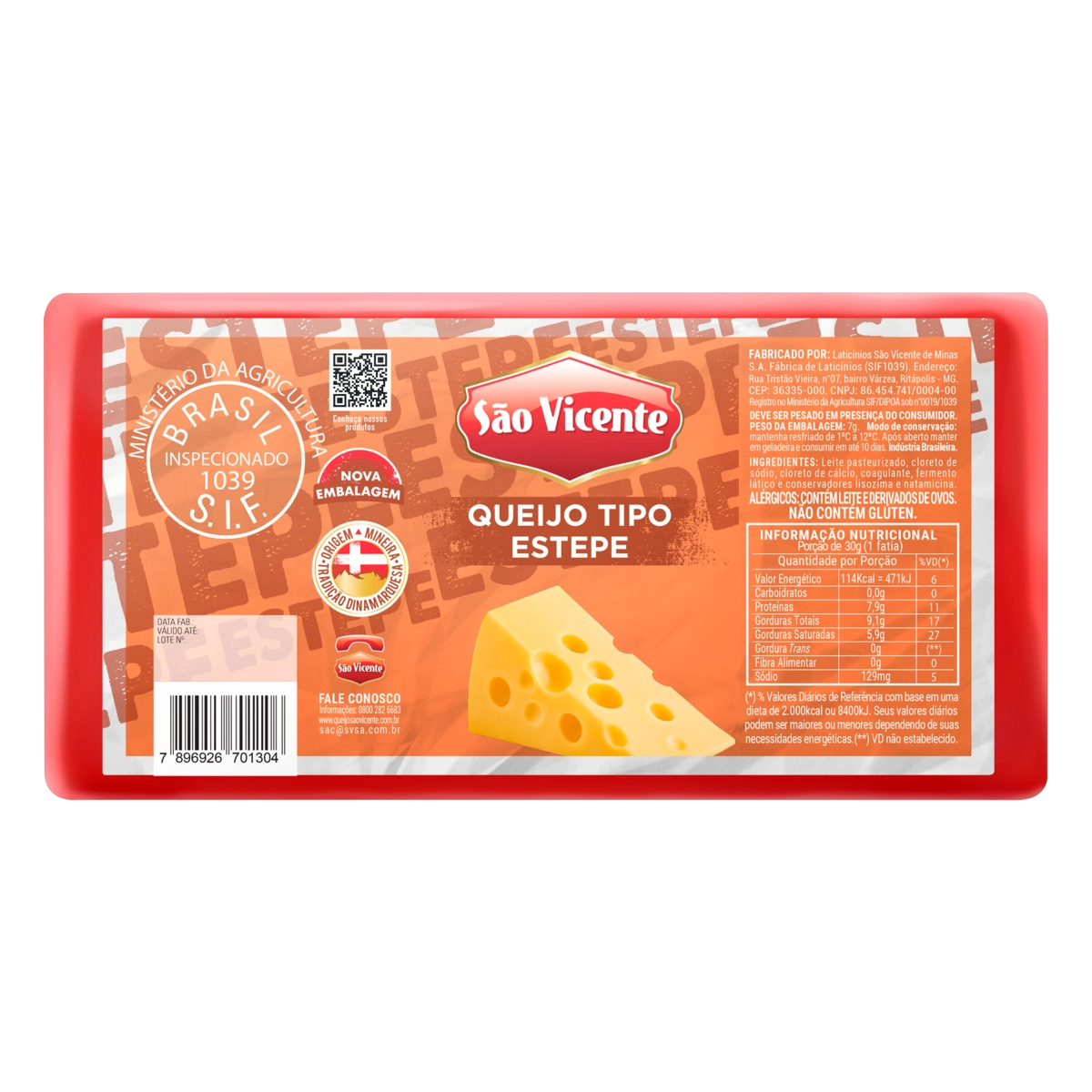 Queijo Estepe São Vicente
