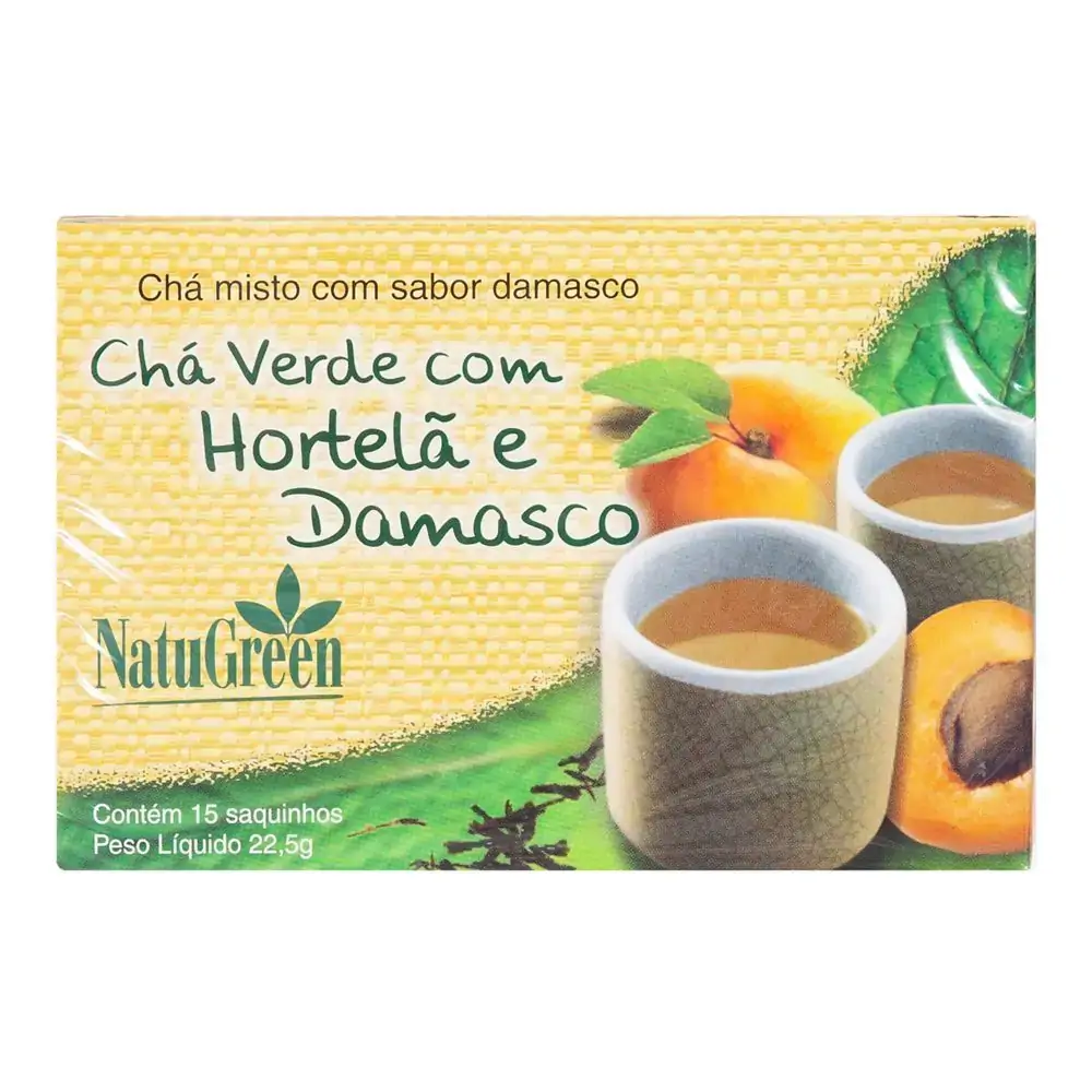 Cha Natugreen C/15 Saq Hort/damasco