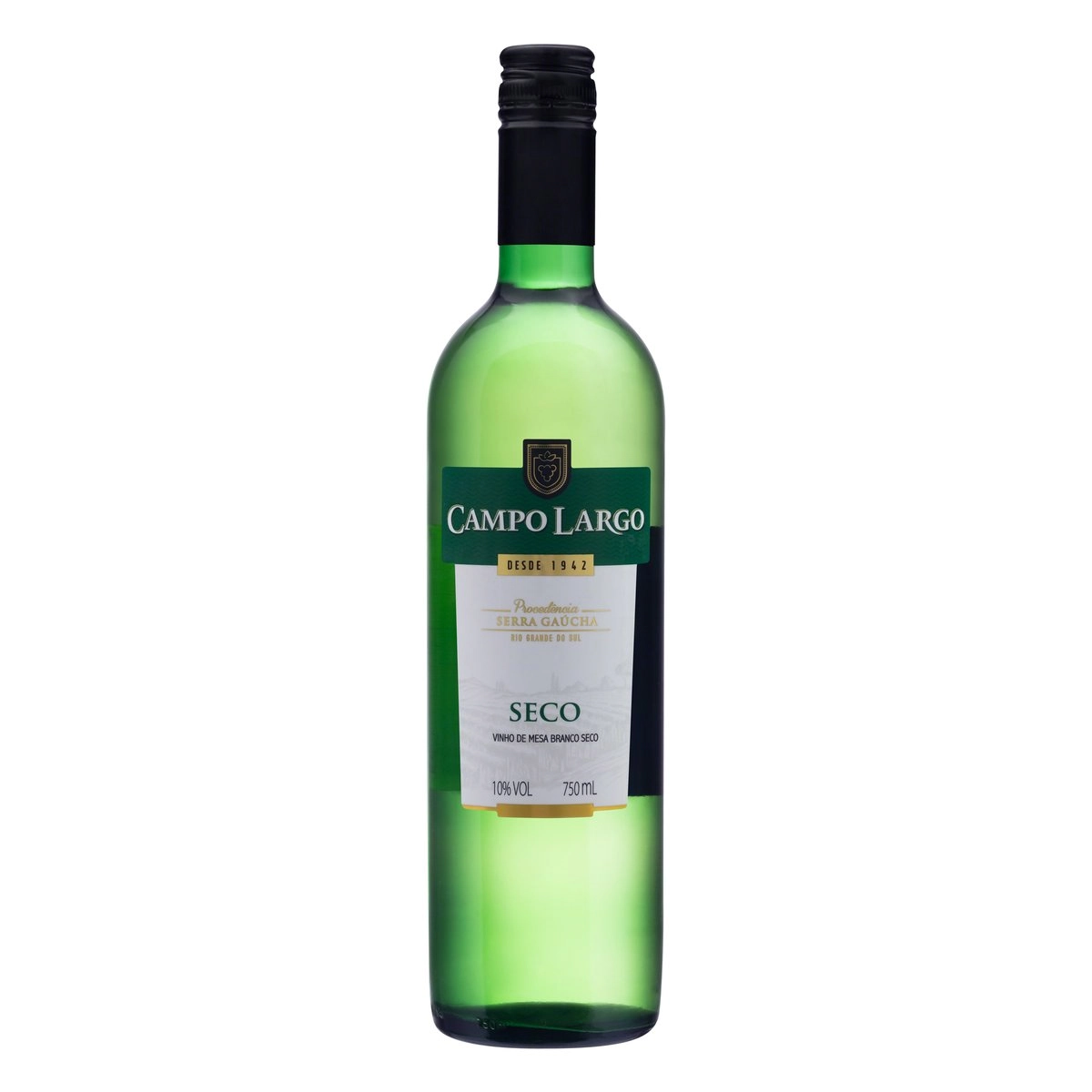 Vinho Brasileiro Branco Seco Campo Largo Serra Gaúcha Garrafa 750ml