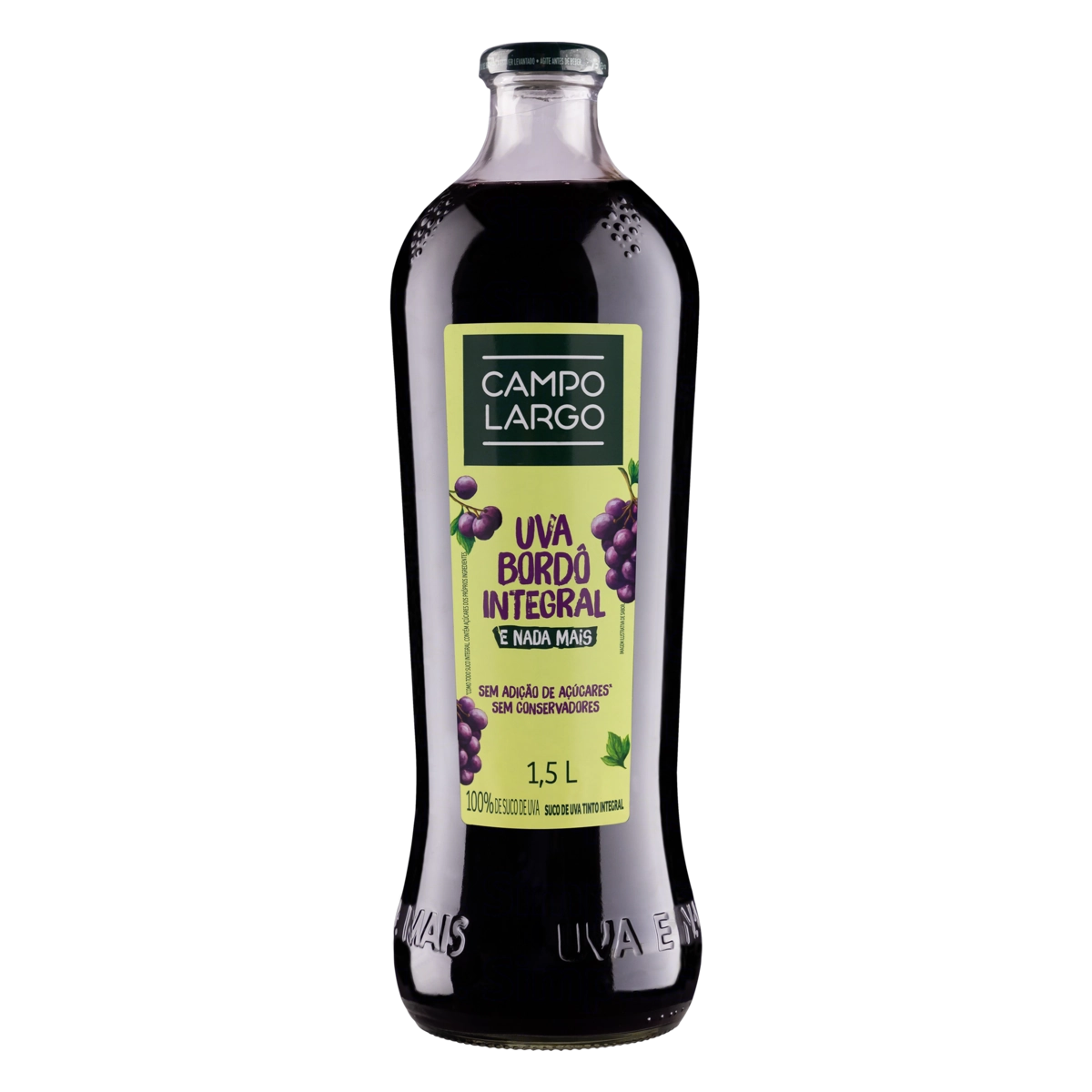 Suco Campo Largo Integral 1,5lt Uva Tto