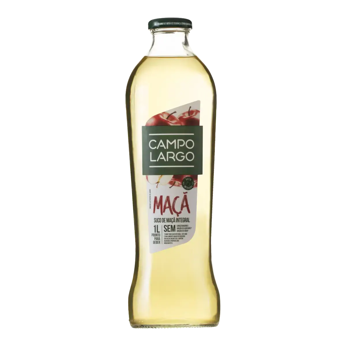 Suco Integral Maçã Campo Largo Garrafa 1l