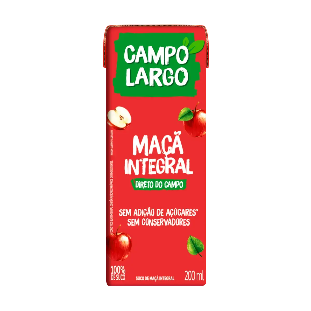 Suco Integral Maçã Campo Largo Caixa 200ml