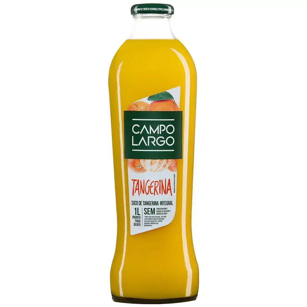 Suco Integral Tangerina Campo Largo Garrafa 1l