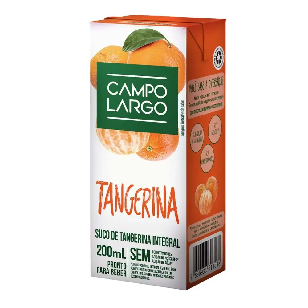 Suco Campo Largo Tangerina 200ml