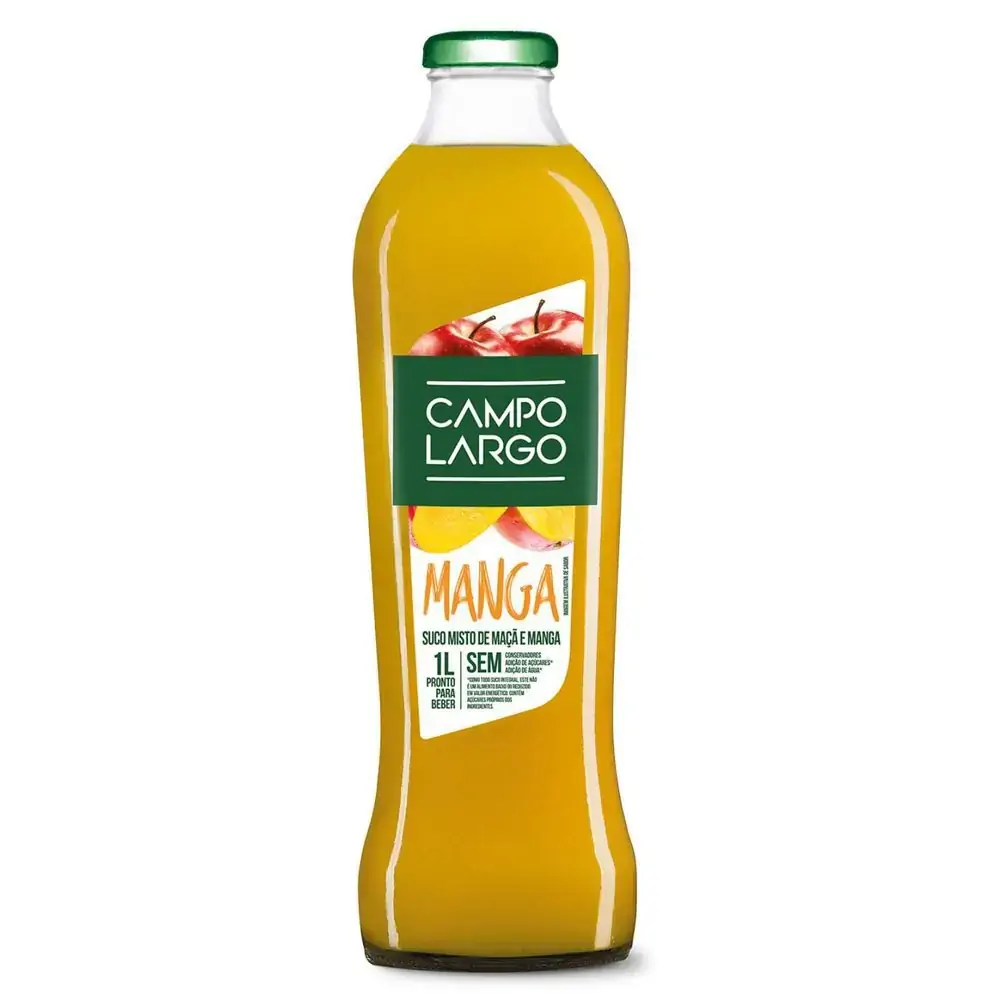 Suco Campo Largo Maca/uva S/acucar 1lt