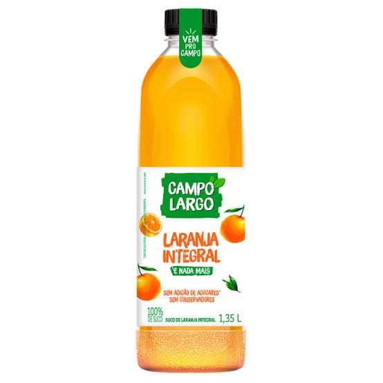 Suco Integral Laranja Campo Largo Cold Garrafa 1,35l