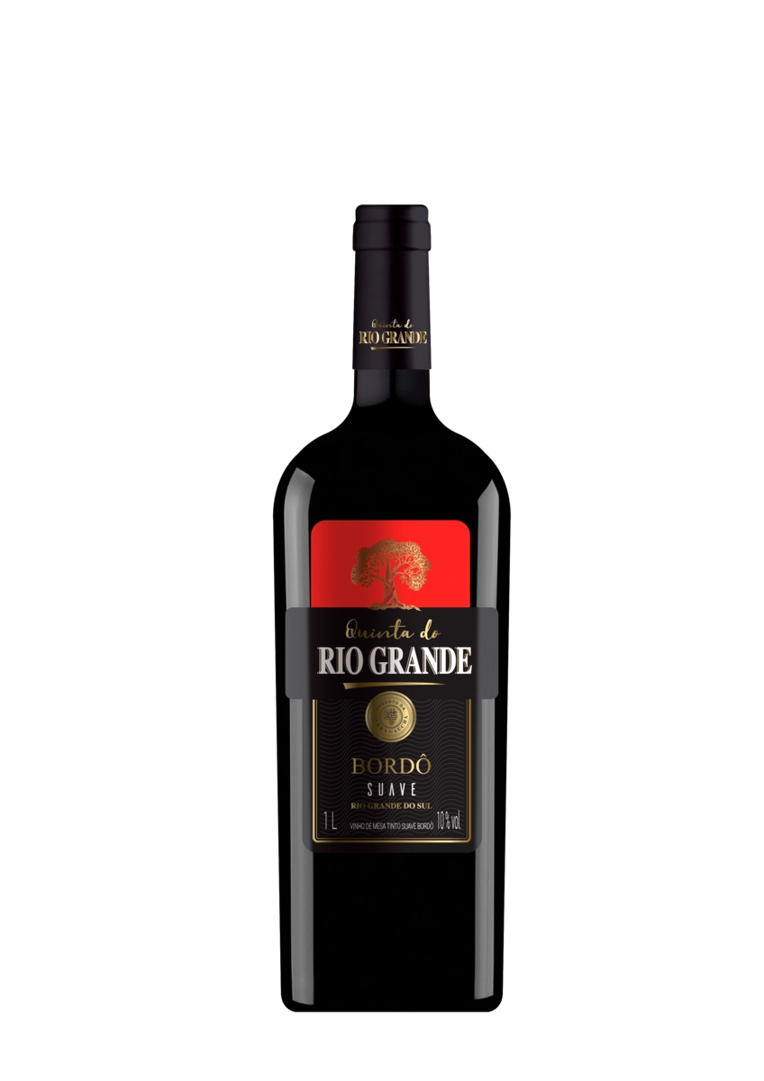 Vinho Brasileiro Tinto Suave Quinta Do Rio Grande Bordô Serra Gaúcha Garrafa 1l