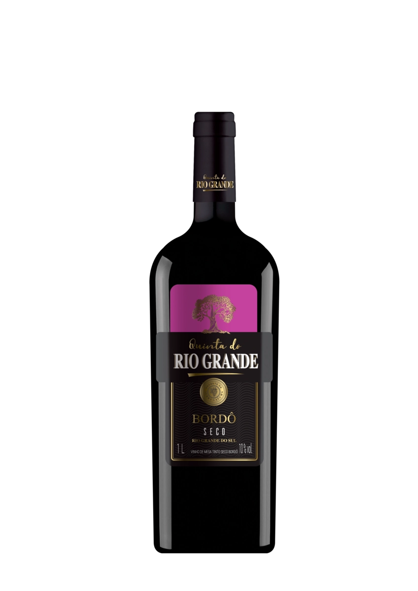 Vinho Brasileiro Tinto Seco Quinta Do Rio Grande Bordô Serra Gaúcha Garrafa 1l