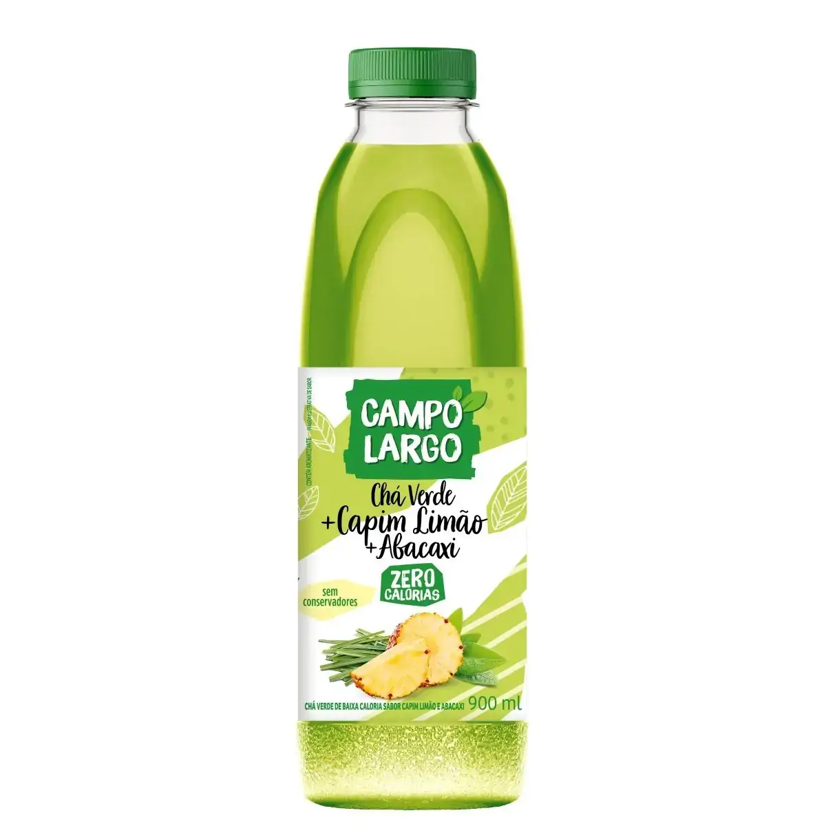 Chá Verde Capim Limão Abacaxi Sem Caloria Campo Largo 900ml
