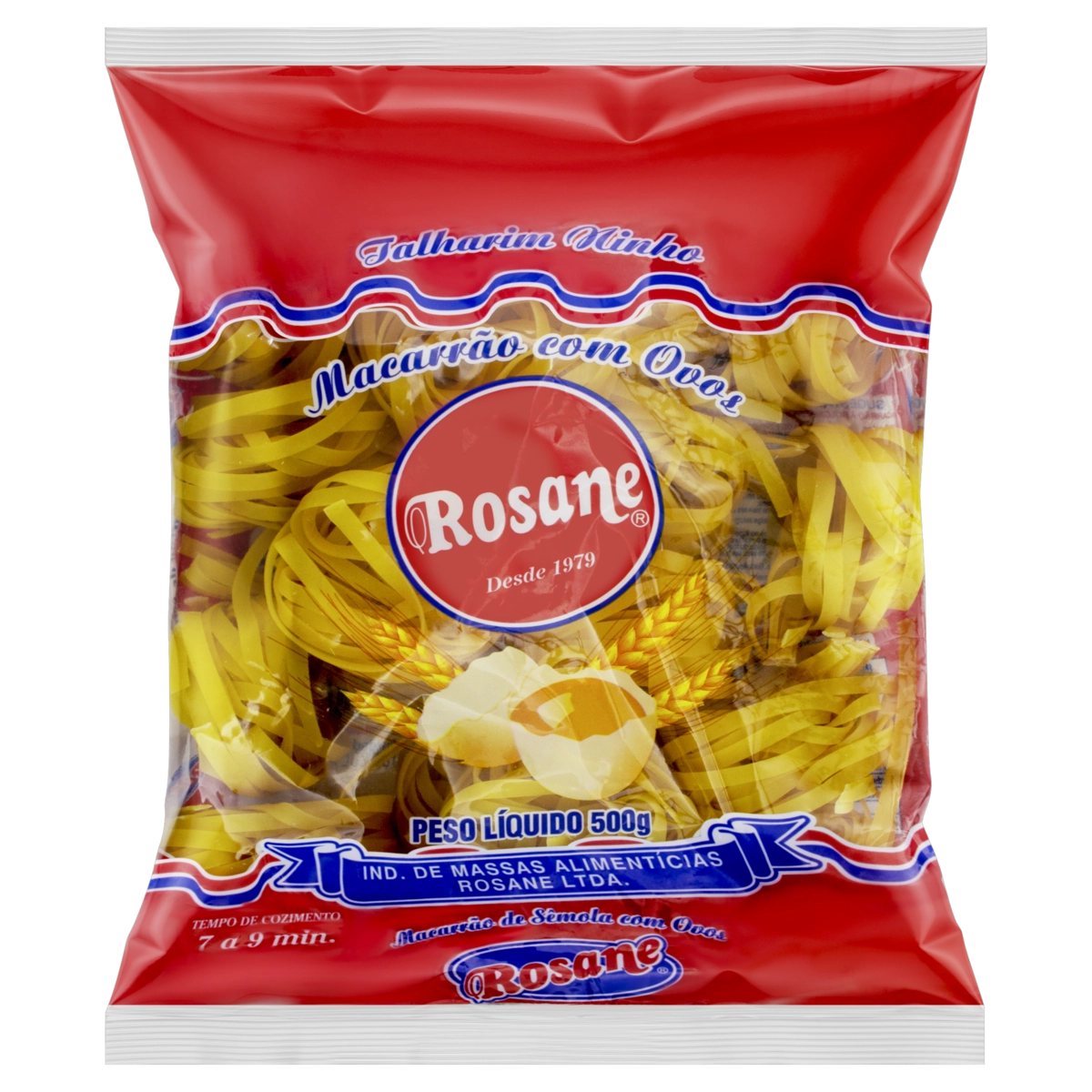 Macarrão De Sêmola Com Ovos Talharim Ninho Rosane Pacote 500g
