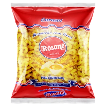 Macarrão De Sêmola Com Ovos Caracol Rosane Pacote 500g