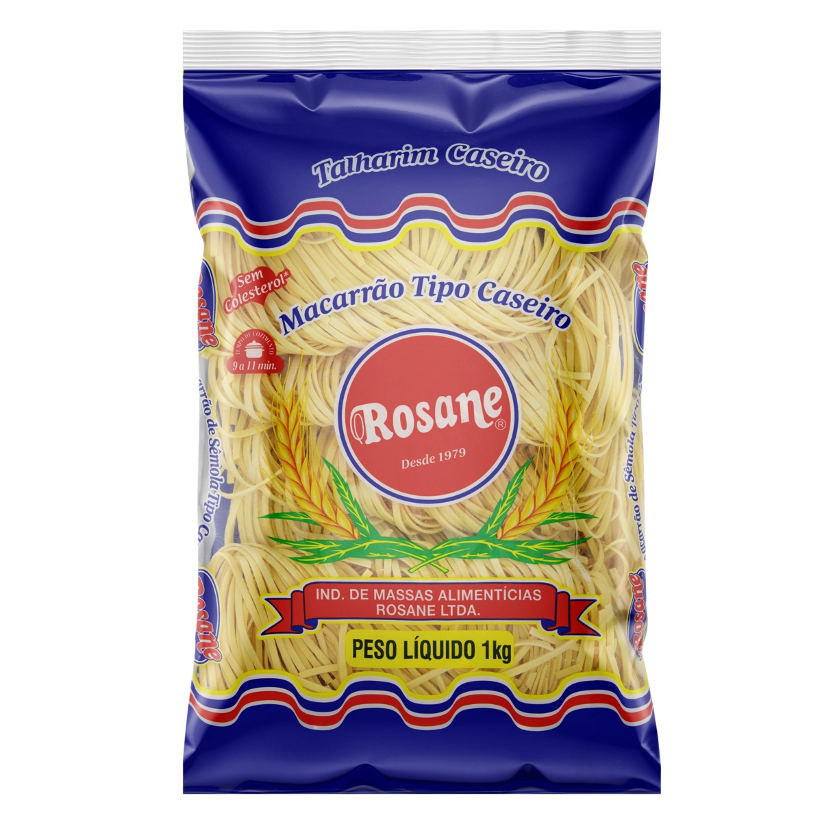 Macarrão De Sêmola Caseiro Talharim 1 Rosane Pacote 1kg