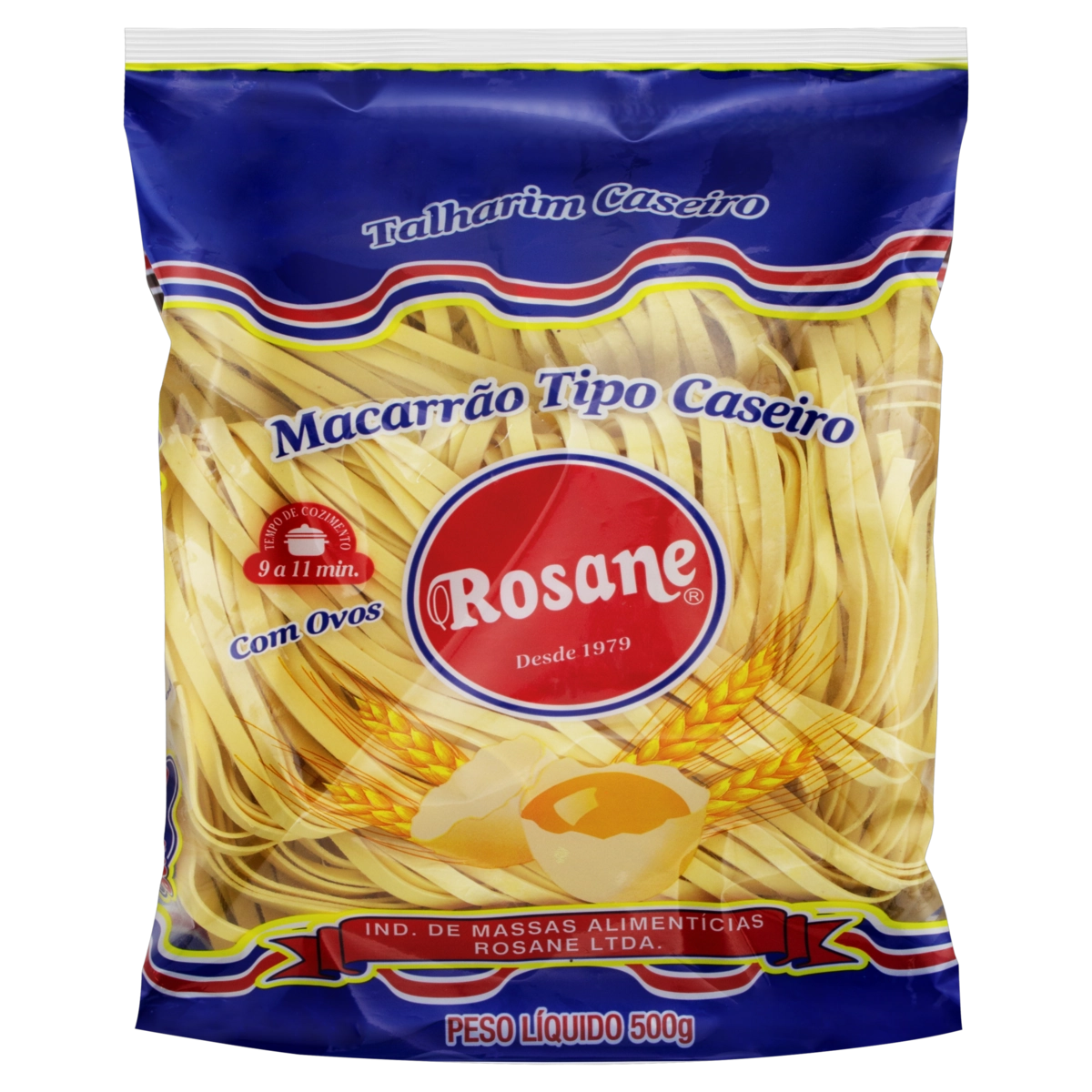 Macarrão De Sêmola Com Ovos Caseiro Talharim 2 Rosane Pacote 500g