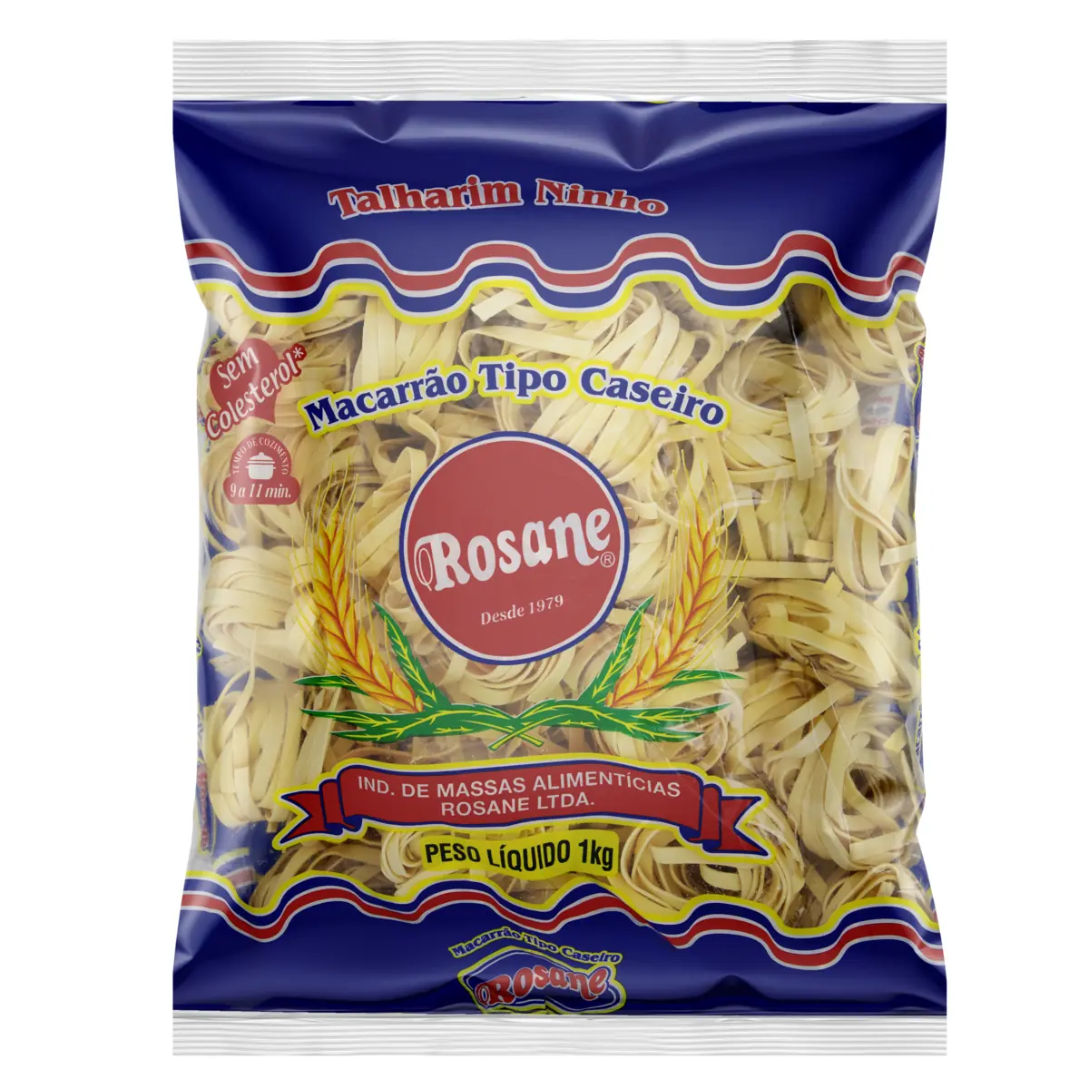 Macarrão De Sêmola Caseiro Talharim Ninho 1 Rosane Pacote 1kg