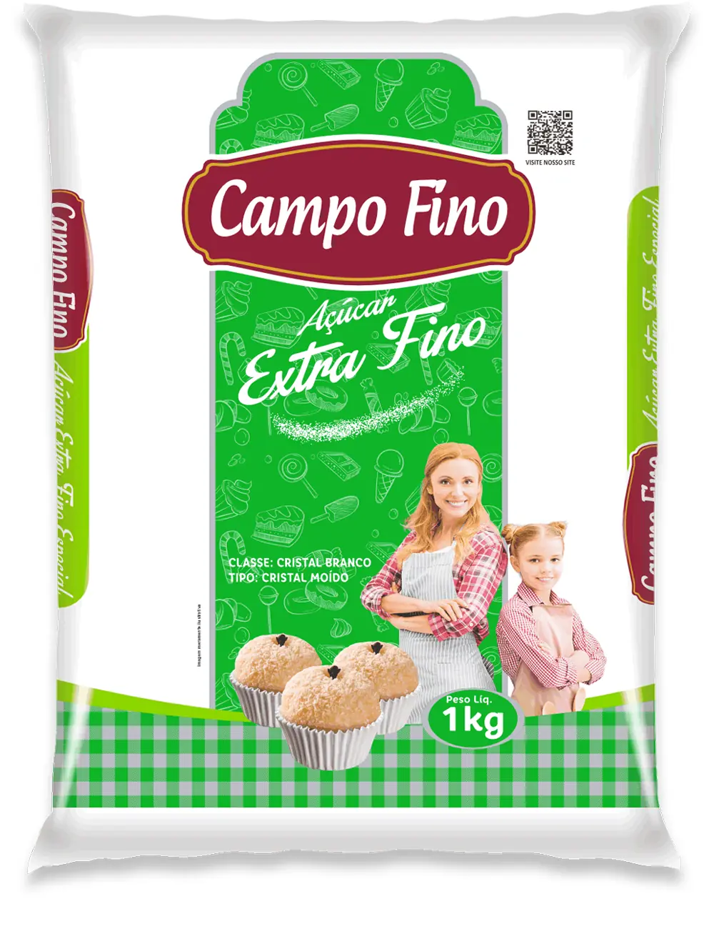 Acucar Extra Fino Campo Fino 1kg