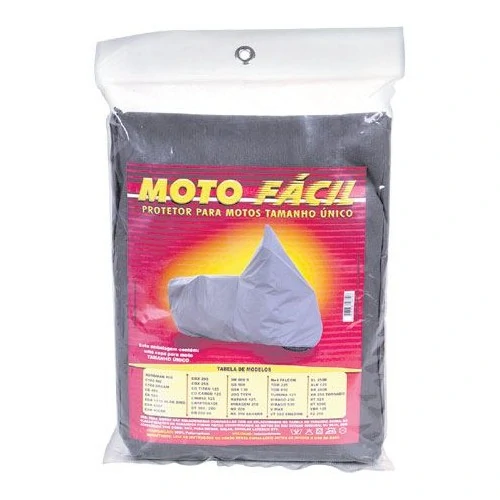 Capa para Moto (Tamanho Univesal) Prata Fácil - BEZI 27