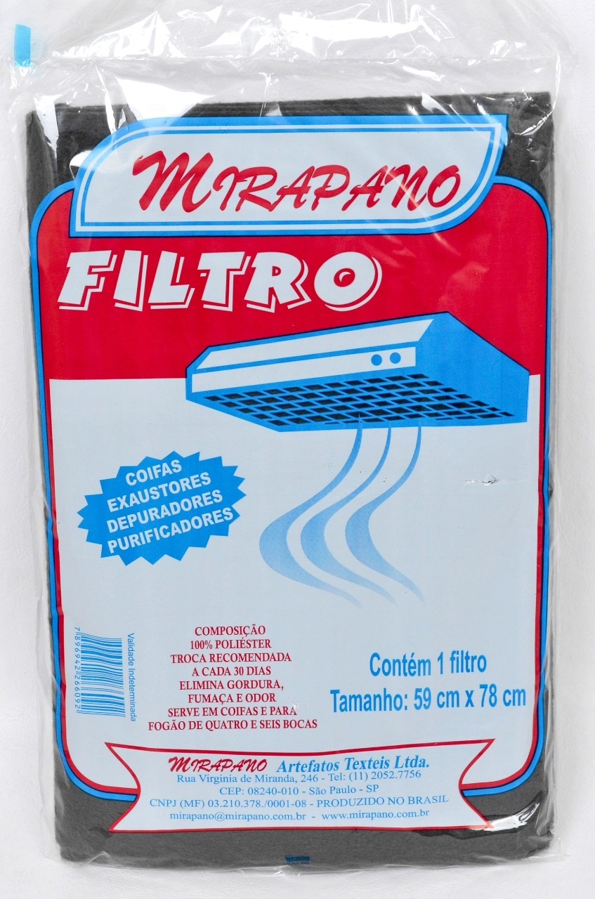 Filtro Exaustor Mirapano 59 X 78cm