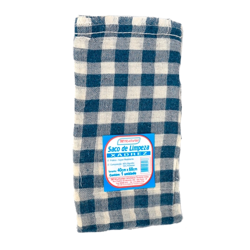 Saco Limpeza Mirapano 40x64cm Xadrez