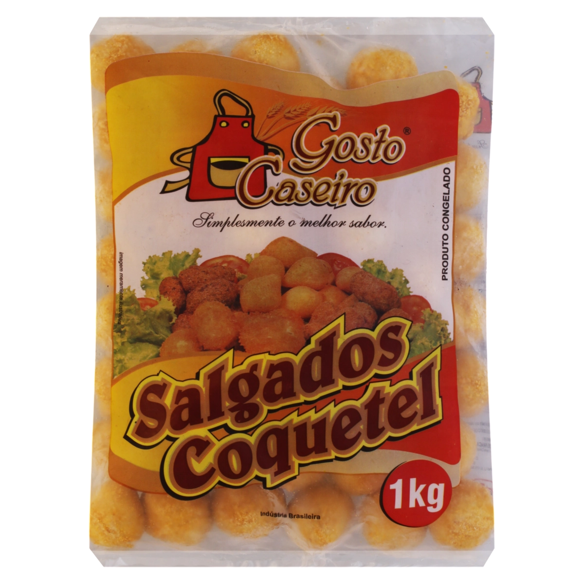 Bolinho De Queijo Congelado Gosto Caseiro Salgados Coquetel Pacote 1kg