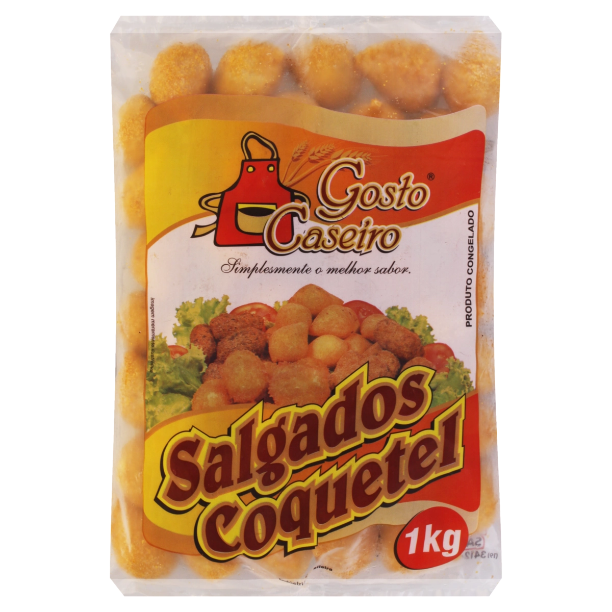 Coxinha Congelada Frango Gosto Caseiro Pacote 1kg
