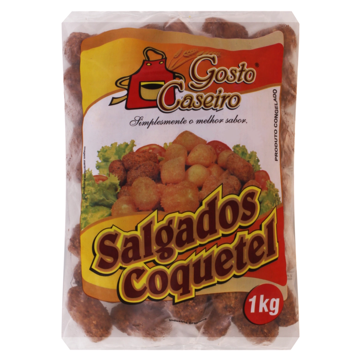 Quibe Congelado Carne Gosto Caseiro Salgados Coquetel Pacote 1kg