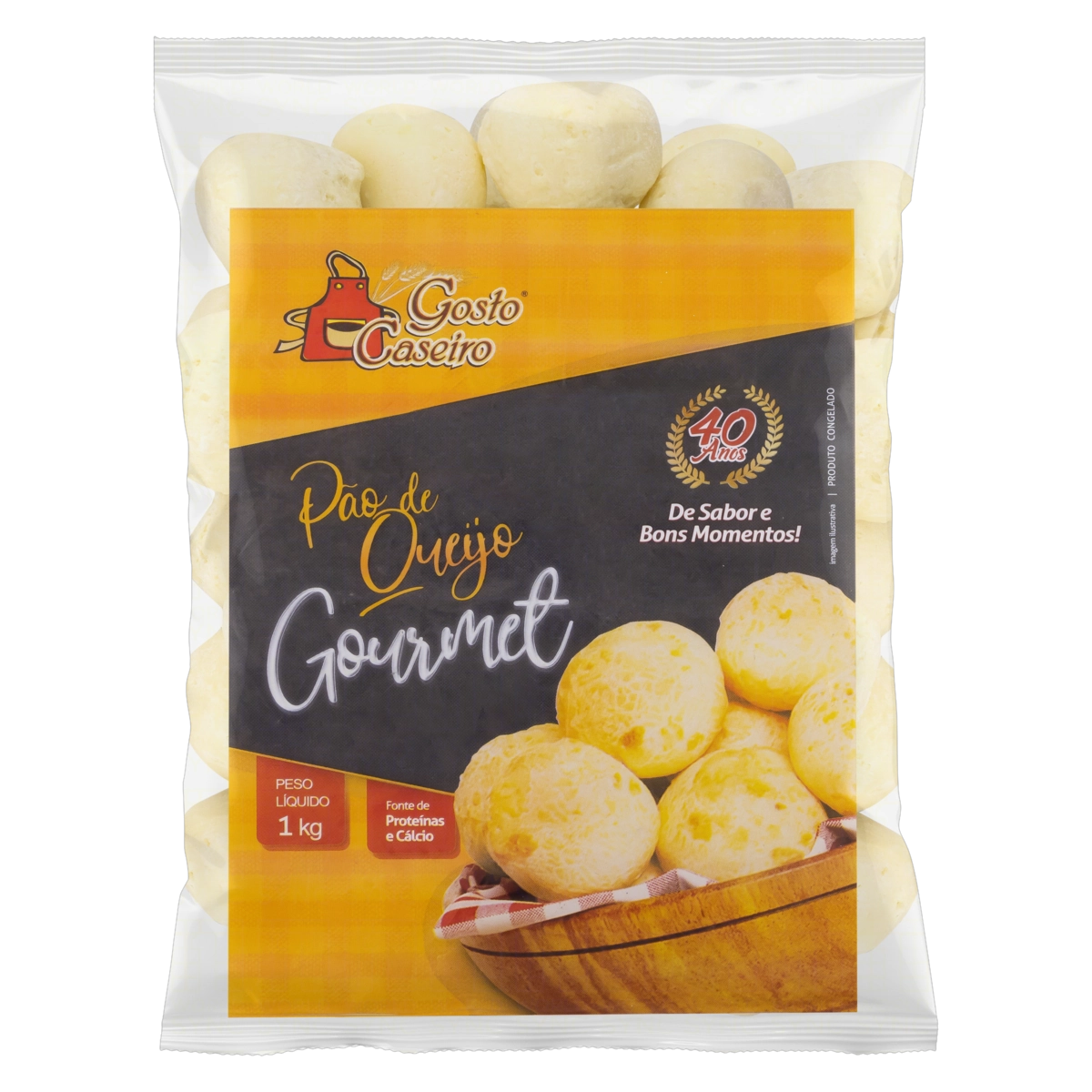 Pão De Queijo Congelado Gosto Caseiro Gourmet Pacote 1kg