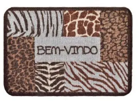 Tapete Porta Panosul 45x65cm Bem Vindo Rf 9841