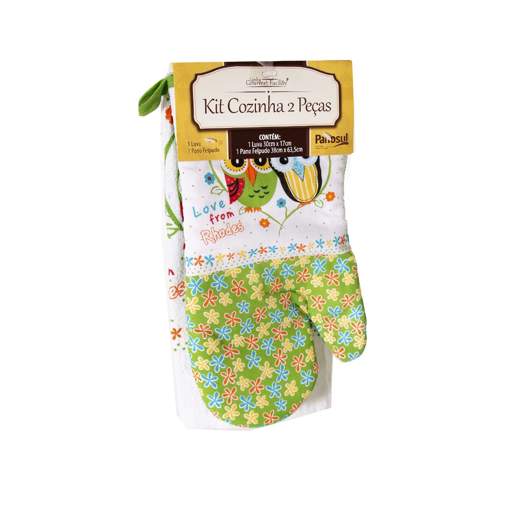 Kit Luvas Pano Cozinha 2pcs