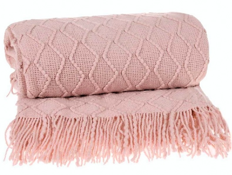 Manta Tricot Blush