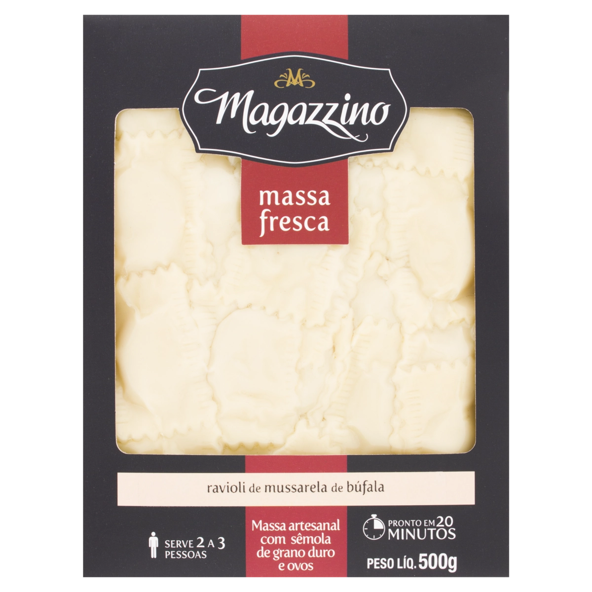 Ravióli de Mussarela de Búfala Artesanal Magazzino 500g