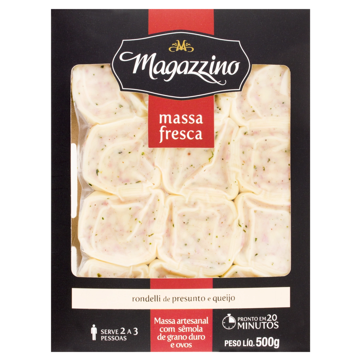 Rondelli Presunto e Queijo Magazzino Pacote 500g