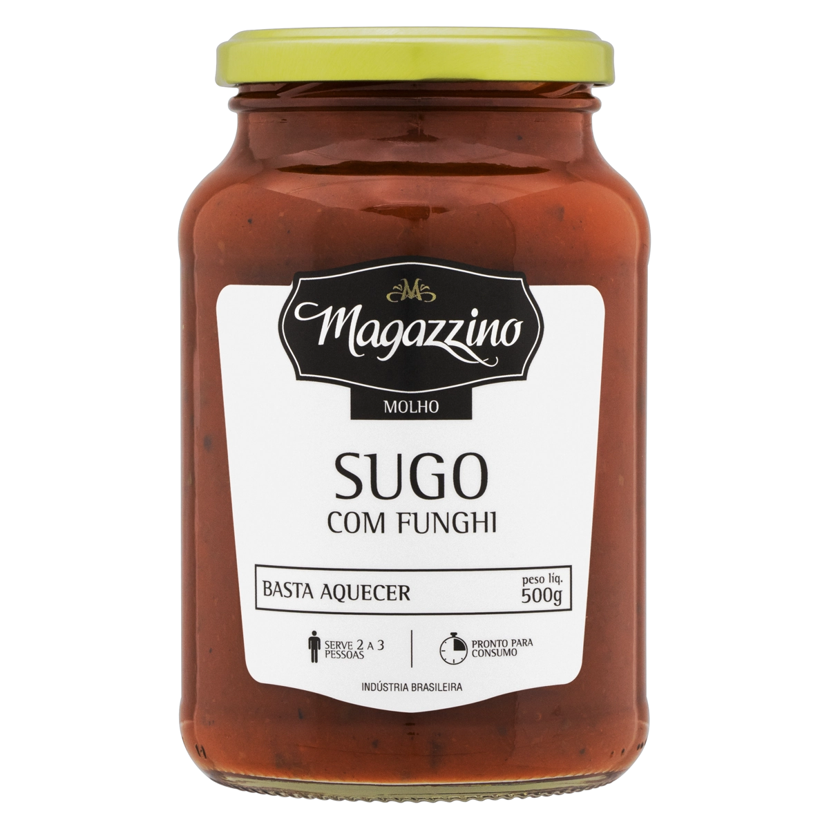 Molho Sugo Com Funghi Magazzino Vidro 500g